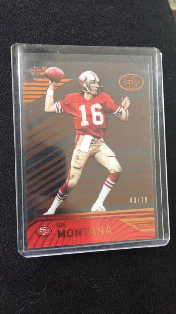 Joe Montana 2016 Panini clear vision sure print (1 of 1)