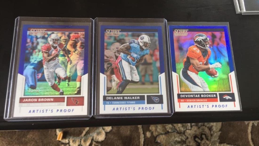 2017 score artist proof blue/35 numbered lot: booker brown walker