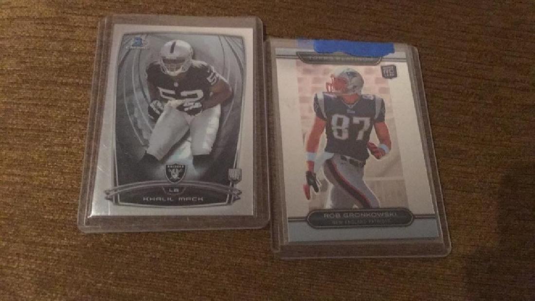 Rob Gronkowski and Kahlil Mack Bowman chrome and: tops platinum rookie lot