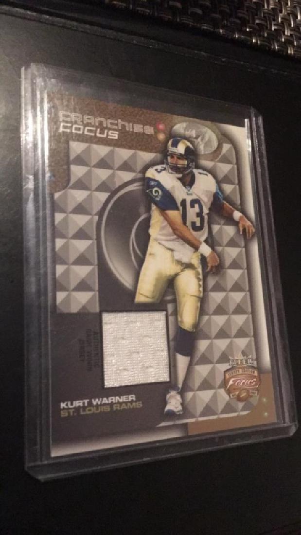Kurt Warner 2002 fleer focus franchise jersey (1 of 2)