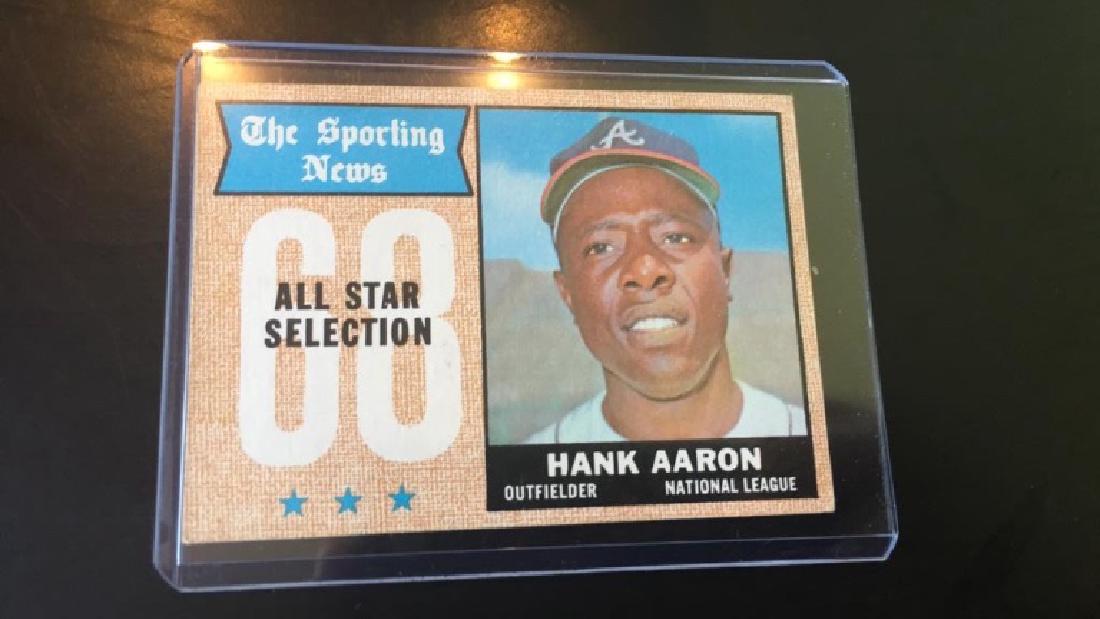 Hank Aaron 1968 Topps All Star (1 of 2)