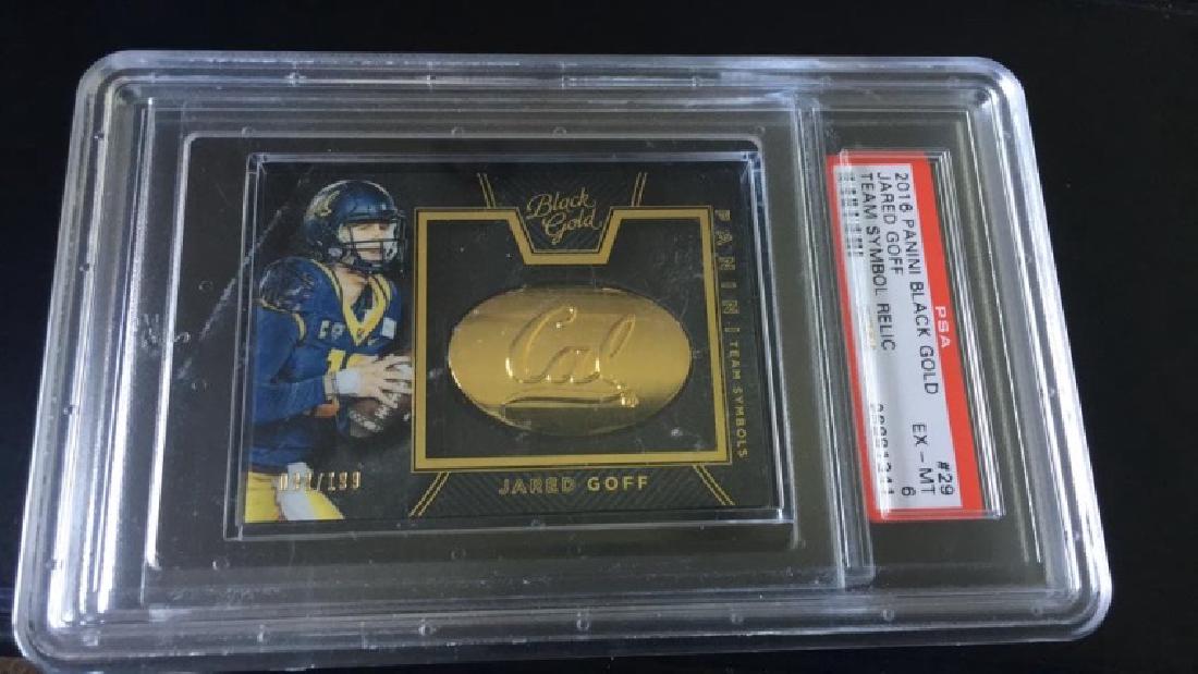 Jared Goff 2016 Panini black gold team symbol (1 of 1)