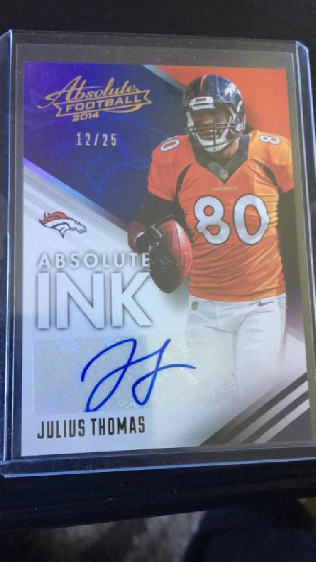 Julius Thomas 2014 absolute Ink autograph/25 (1 of 1)