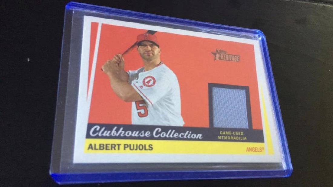 Albert Pujols 2016 Topps Heritage game used (1 of 2)