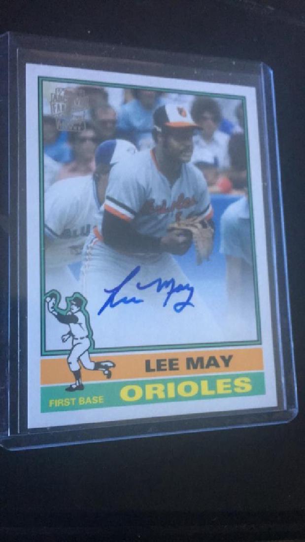 Lee May Topps archives auto (1 of 2)