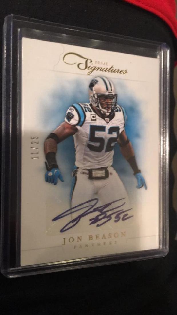 Jon Beason 2012 Prime Signatures /25 SP (1 of 1)