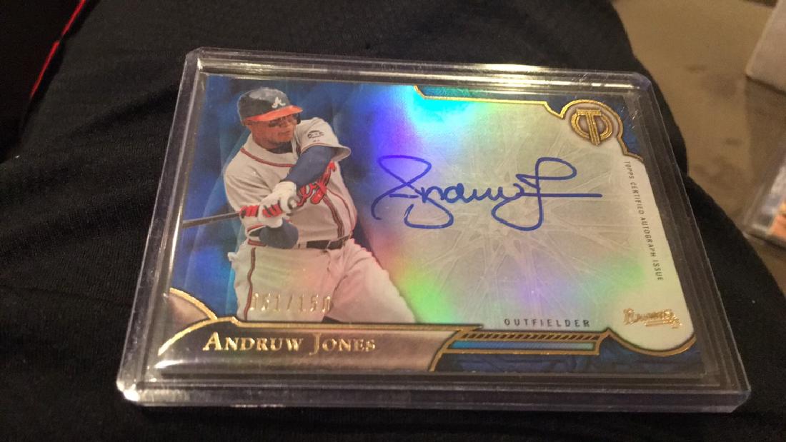 Andruw Jones 2016 Topps  tribute auto (1 of 2)