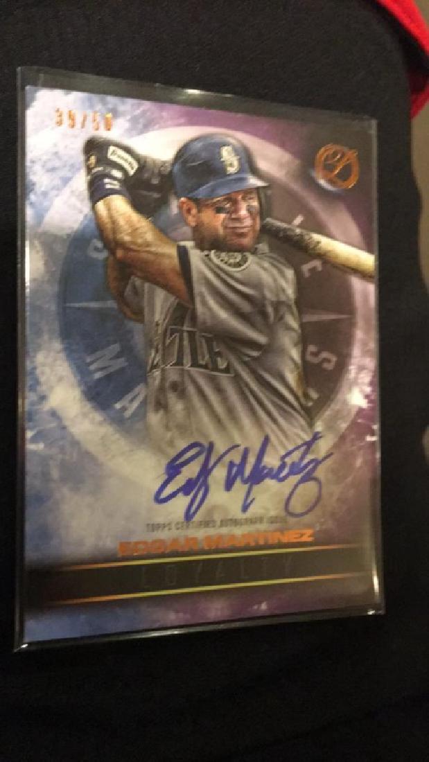 Edgar Martinez 2016 Topps legacies auto /50 (1 of 2)