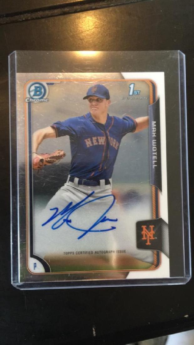 Max Wotell 2015 bowman chrome auto RC (1 of 2)
