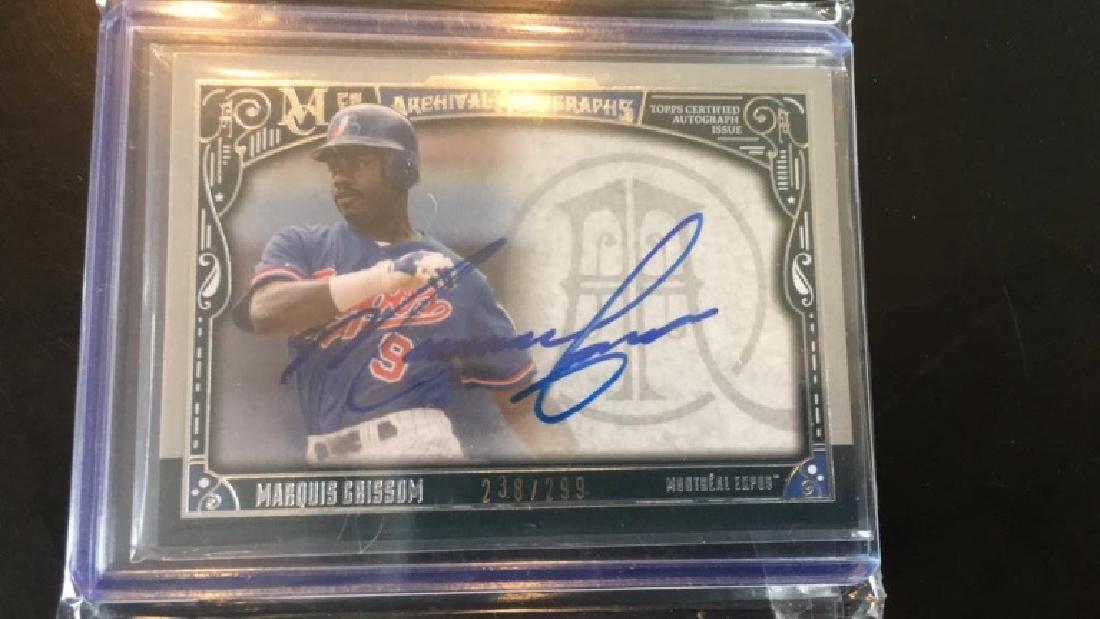Marquis Grissom 2016 museum collection auto /299 (1 of 2)