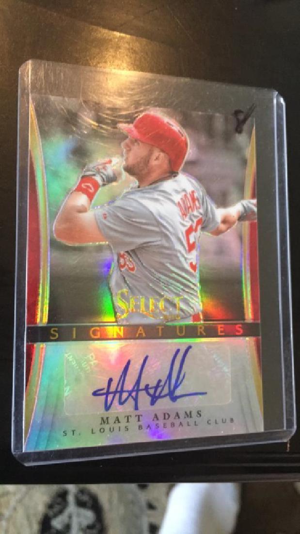 Matt Adams 2013 select SP auto /25 (1 of 2)