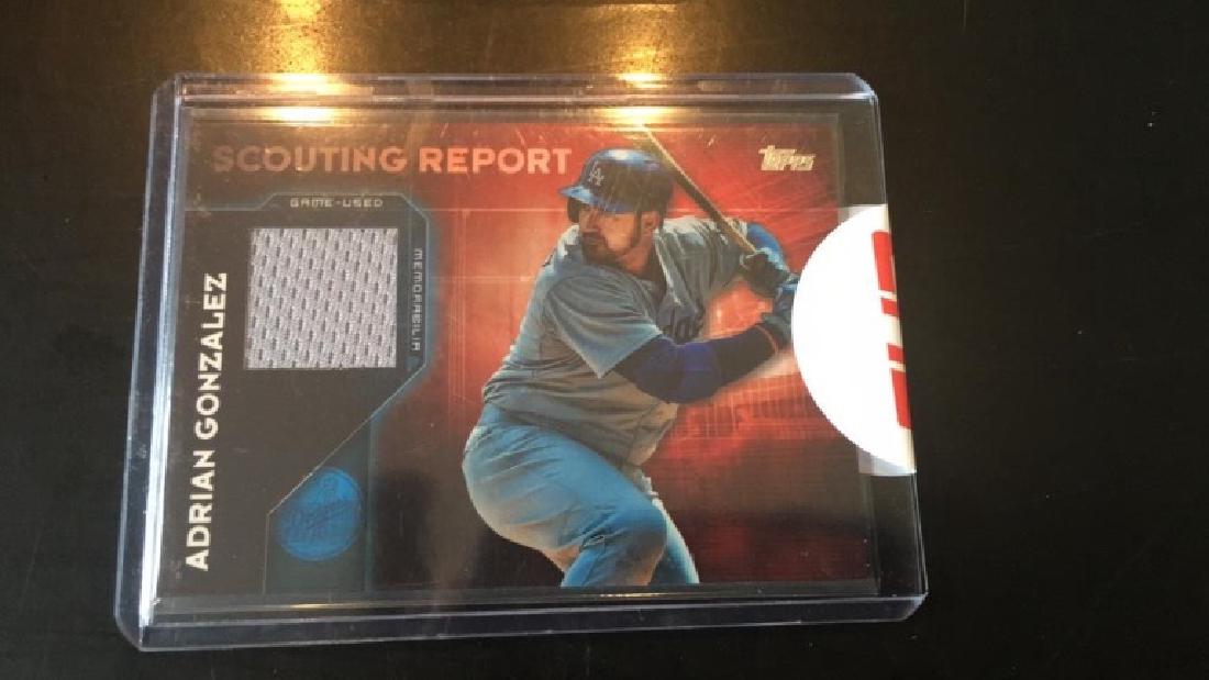 Adrian Gonzalez Topps scouting report patch (1 of 1)