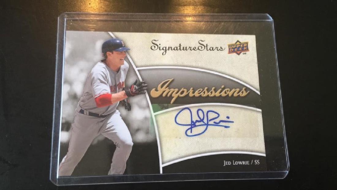 Jed Lowrie 2009 UD impressions auto (1 of 1)