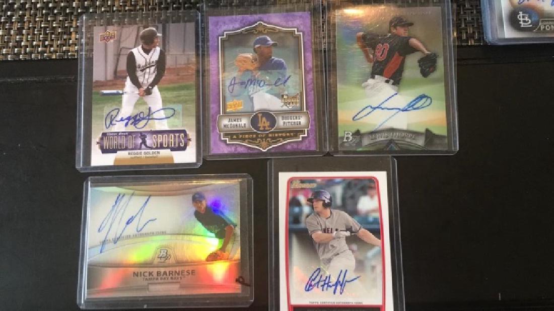 Lot of five rookie autograph James McDonald Louis (1 of 3)