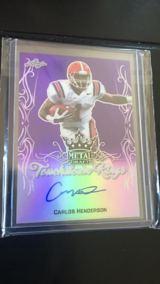Carlos Henderson 2017 leaf purple /25 (1 of 2)