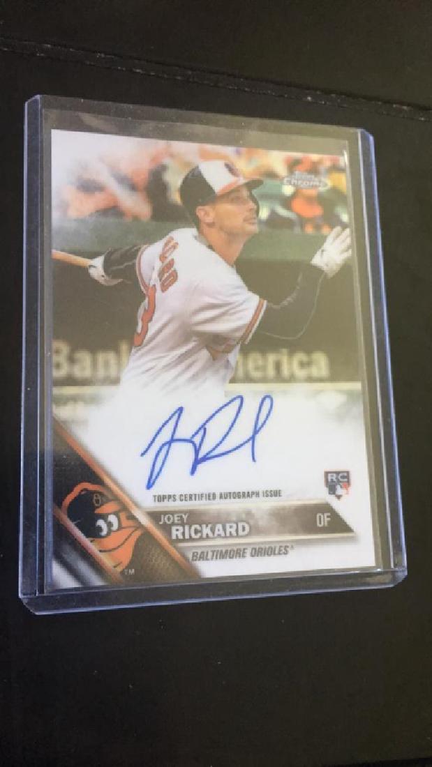 Joey Rickard 2016 Topps chrome auto (1 of 1)