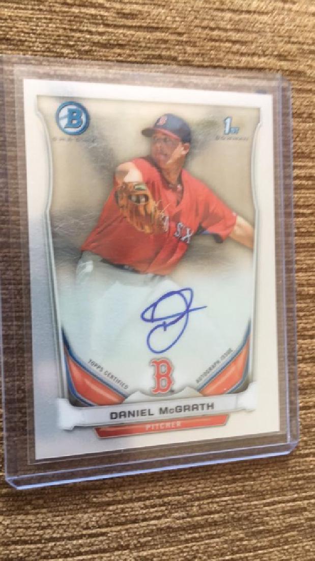 Daniel McGrath 2014 bowman chrome auto (1 of 1)