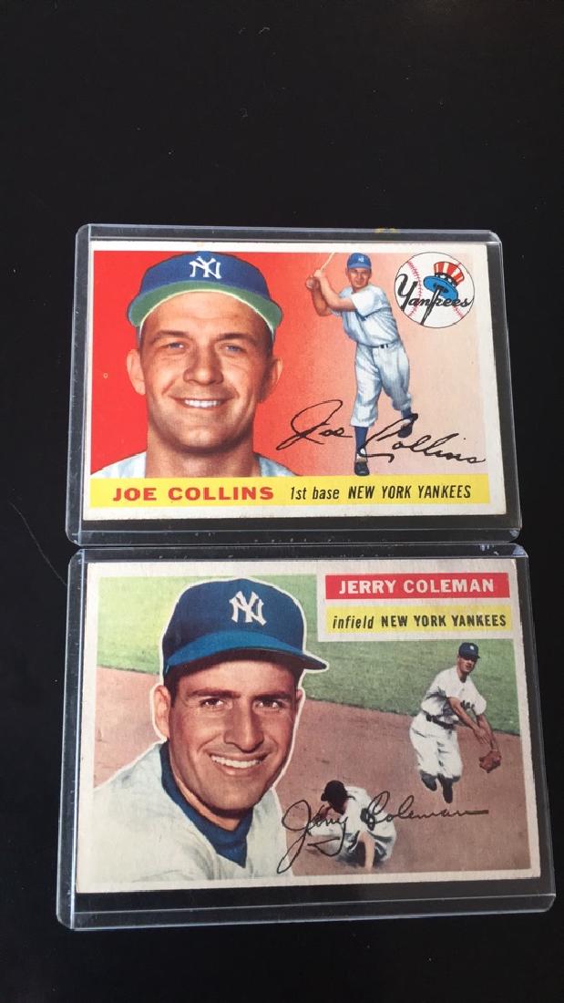 Joe Collins and Jerry Coleman 1955 1956 tops (1 of 2)