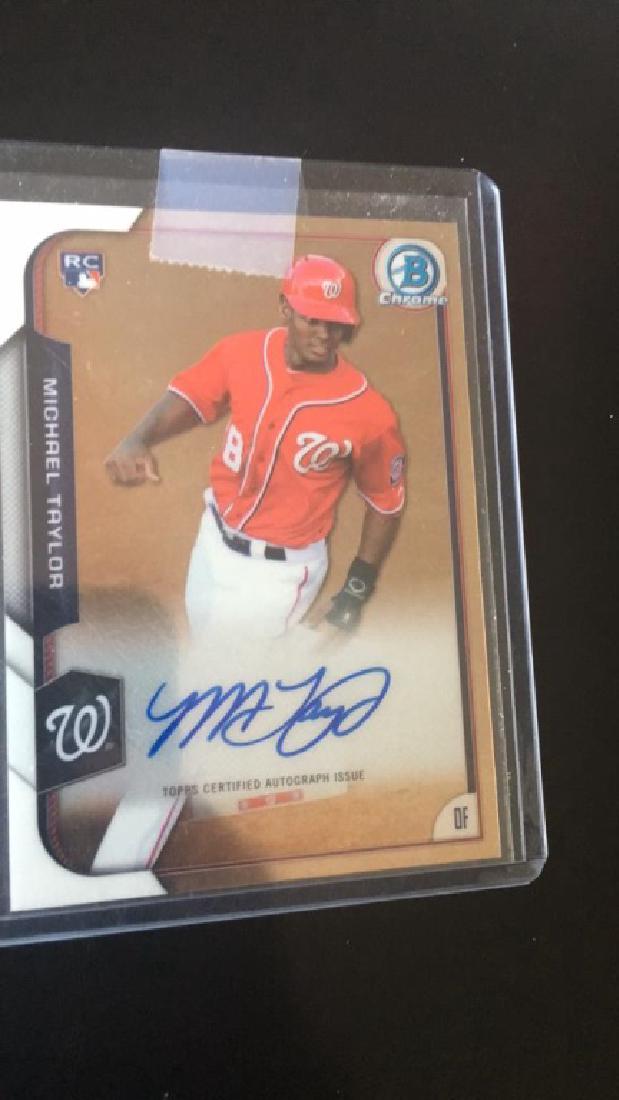 Michael Taylor 2015 Bowman chrome auto (1 of 1)