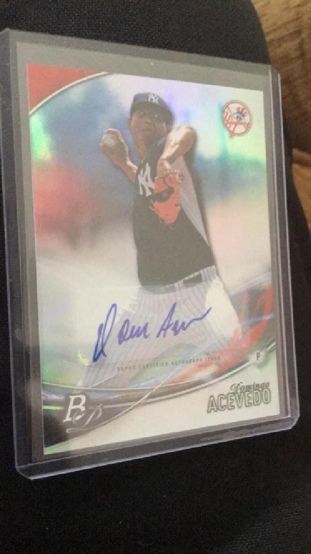 Domingo Acevedo 2016 Bowman platinum rookie auto (1 of 2)