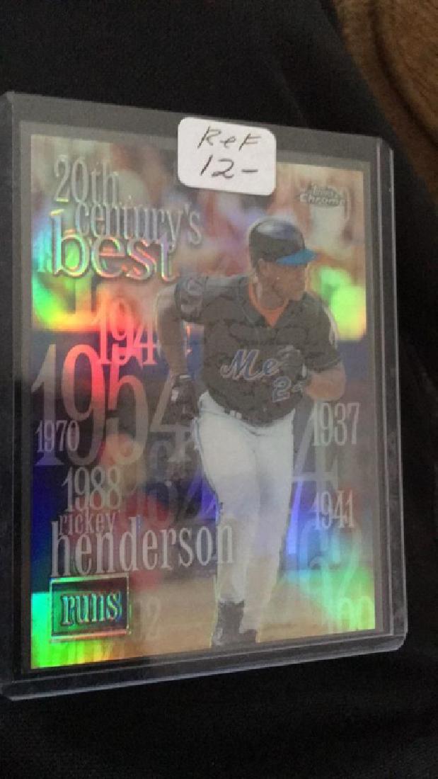 Ricky Henderson 2000 tops chrome 20th century's (1 of 2)