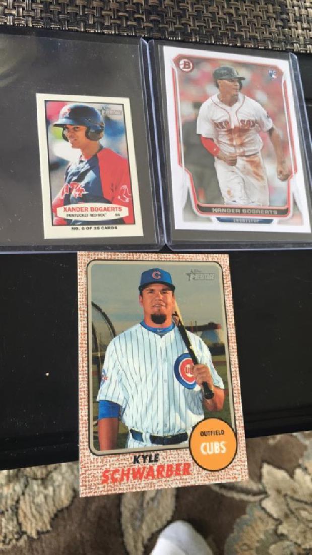Xander Bogaerts RC lot with Kyle Schwarber tops (1 of 2)