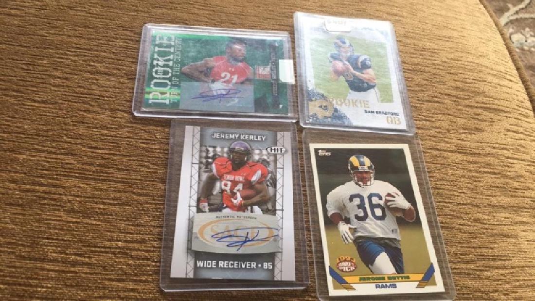 Jeremy Curly rookie auto lot plus a Sam Bradford (1 of 3)