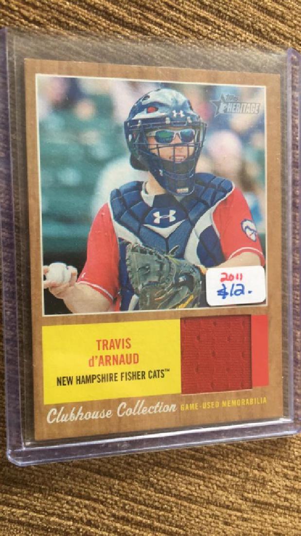 Travis D'arnaud 2011 Topps heritage jersey card (1 of 2)