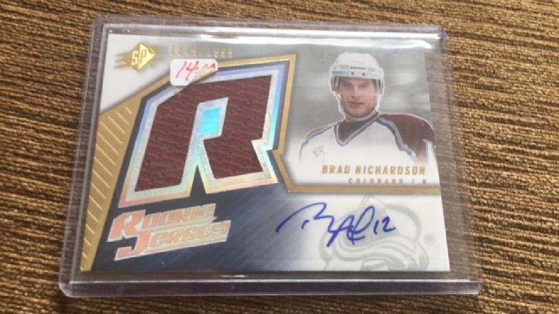 2005-06 SPX #226 BRAD RICHARDSON JSY  Jersey AU (1 of 1)