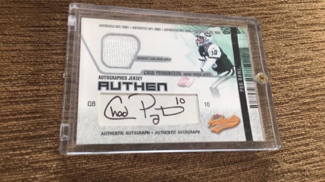 Chad Pennington 2003 fleer authentix autographed (1 of 2)
