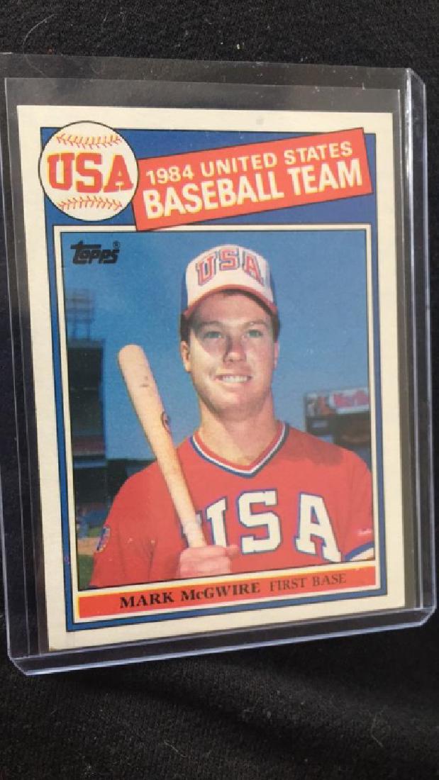Mark McGwire 1985 Topps Olympic RC (1 of 2)