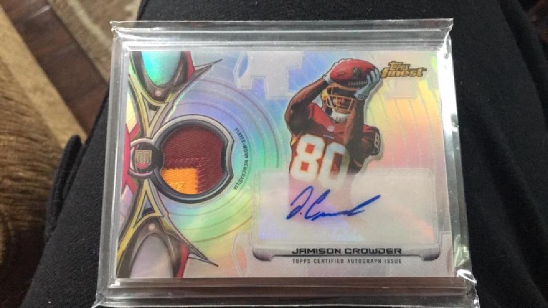 Jamison Crowder 2015 finest auto patch rookie (1 of 1)