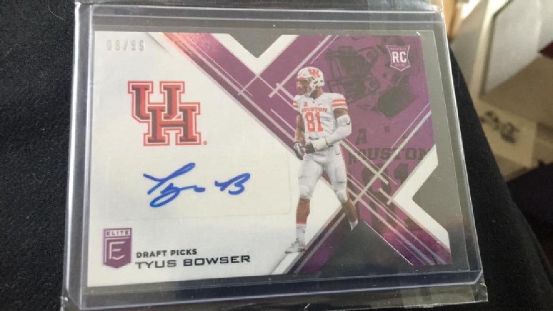 Tyus Bowser 2017 elite diecut auto/99 (1 of 2)