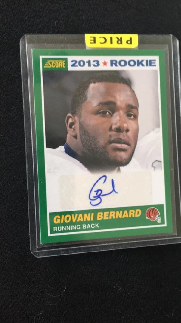 Giovani Bernard 2013 score auto rookie (1 of 2)