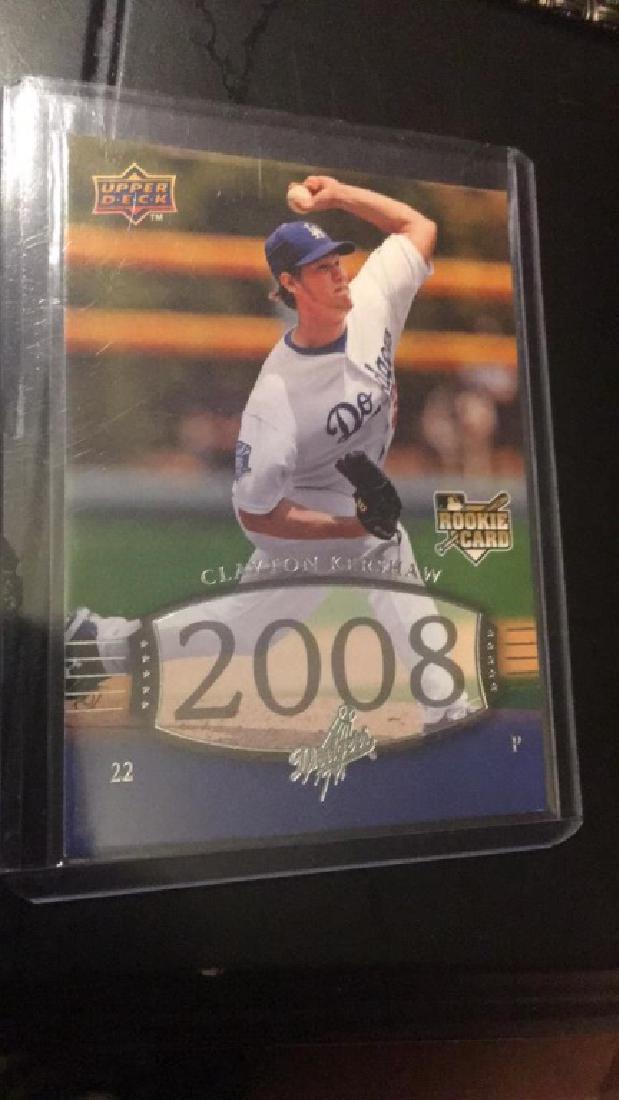 Clayton Kershaw 2008 UD timeline rookie (1 of 1)