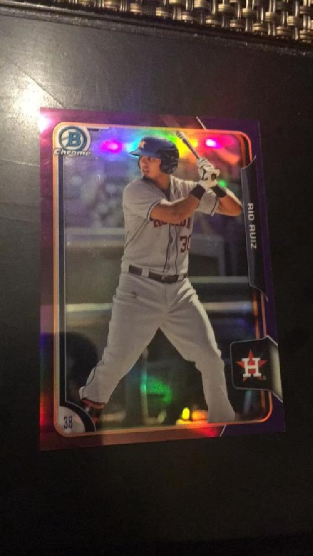 Rio Ruiz 2015 Bowman chrome purple rookie/250 (1 of 2)