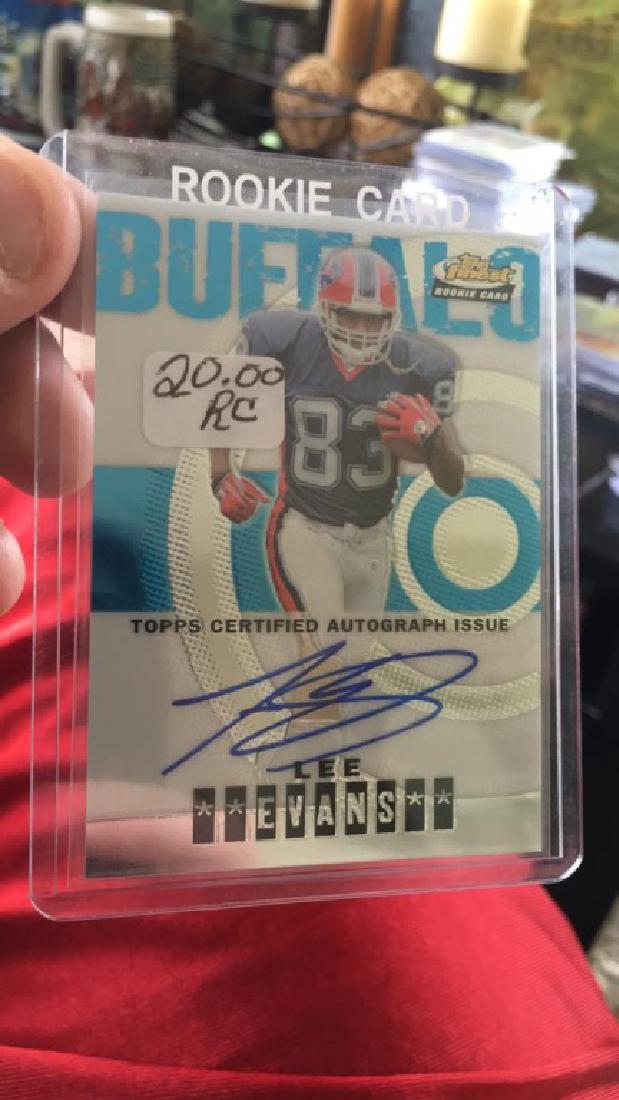 Lee Evans Topps finest auto (1 of 1)