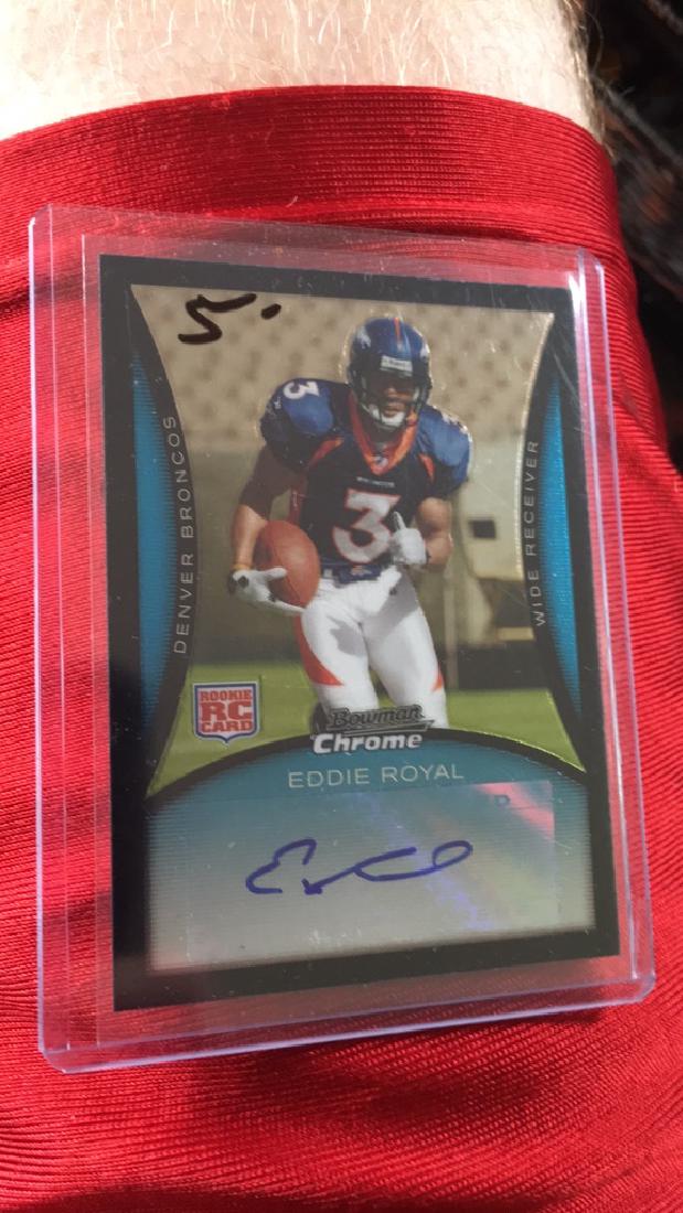 Eddie Royal Bowman chrome auto rookie (1 of 1)