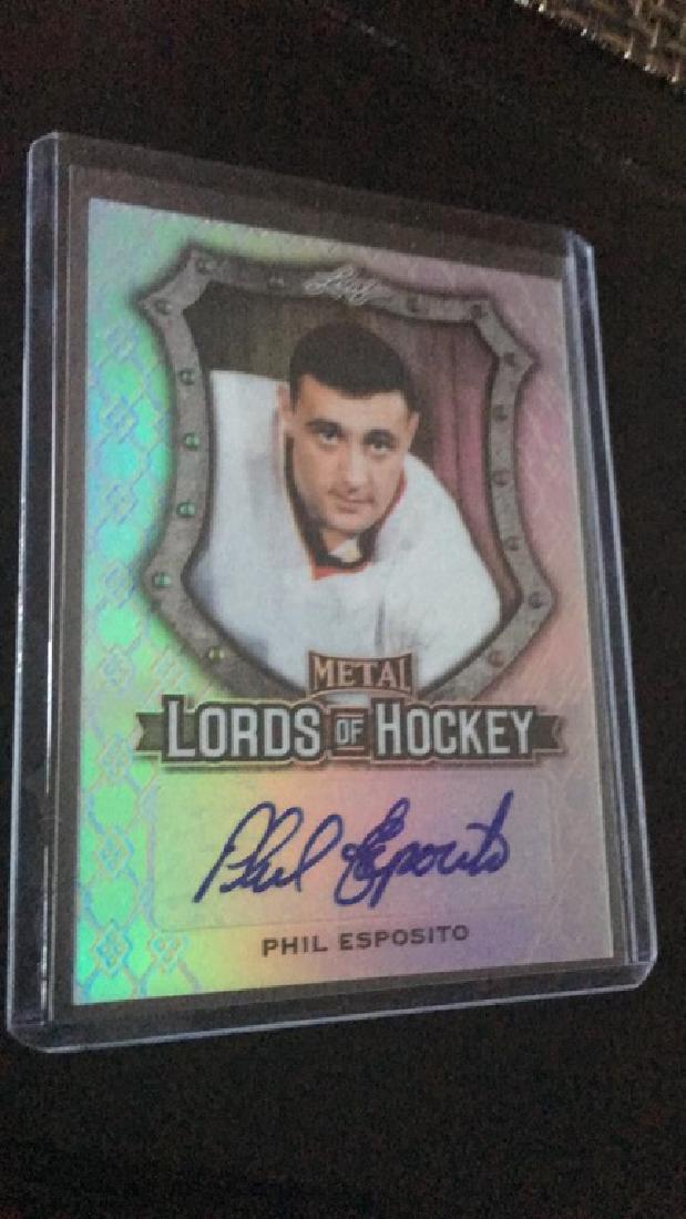 Phil Esposito 2017 leaf lords of hockey auto (1 of 2)
