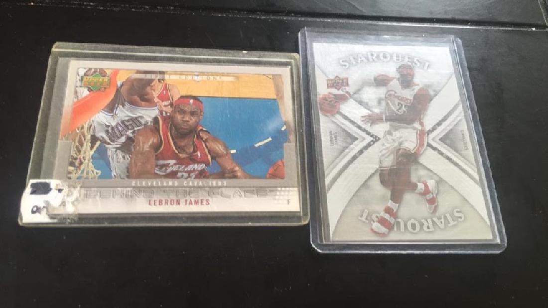 LeBron James upper deck insert lot of two (1 of 2)