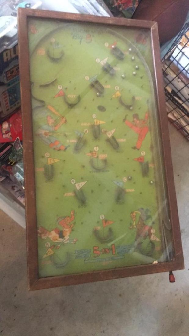 Posh-M-UP "Big 5" 1950's pinball game rare and (1 of 4)