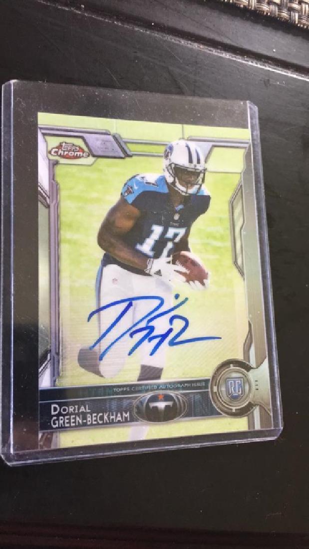 Dorial Green Beckham Topps chrome RC auto (1 of 1)