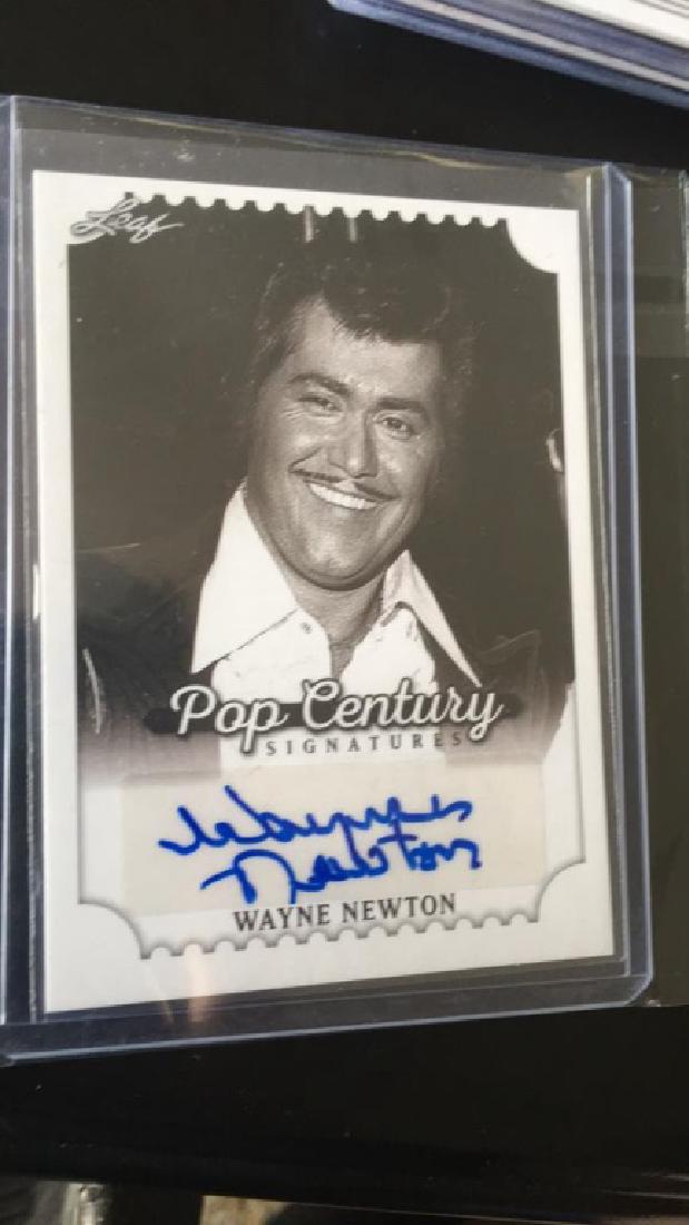 Wayne Newton 2016 leaf pop century autograph card (1 of 2)