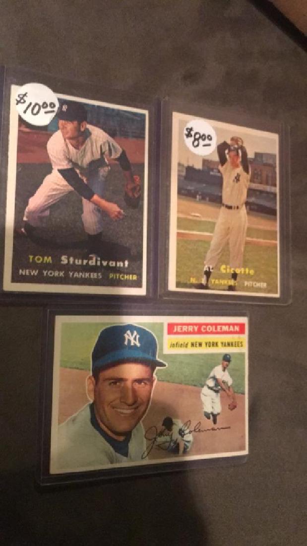 1956 and 1957 Topps vintage New York Yankee (1 of 3)