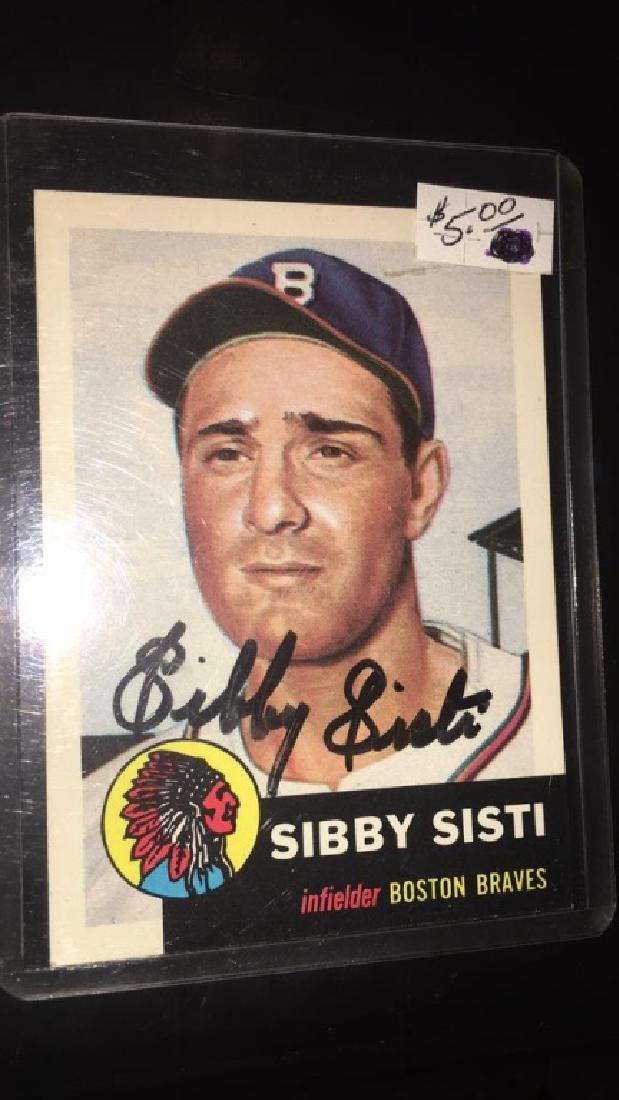 Sibby Sisti Topps archives autograph card (1 of 3)