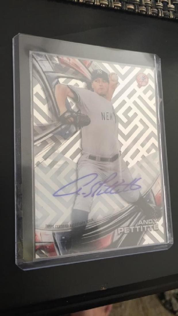 Andy Pettitte 2016 topps tech autograph certified (1 of 2)