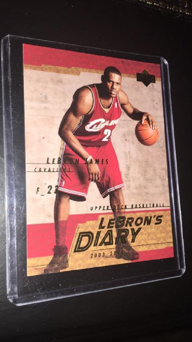 LeBron James 2003 upper deck LeBron's diary (1 of 2)