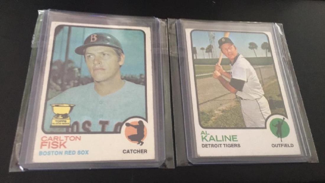 Carlton Fisk and Al KALINE 1973 Topps lot (1 of 2)