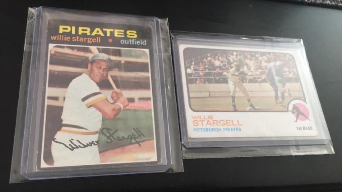 Willie Stargell 1971 and 1973 Topps lot (1 of 3)