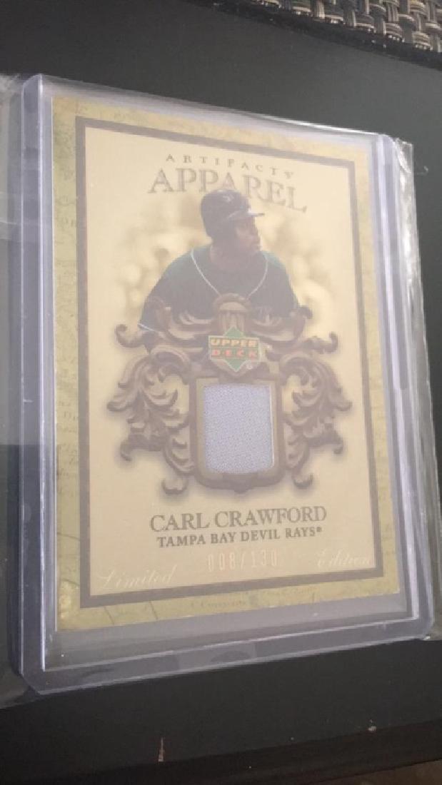 Carl Crawford UD artifacts limited edition jersey (1 of 1)